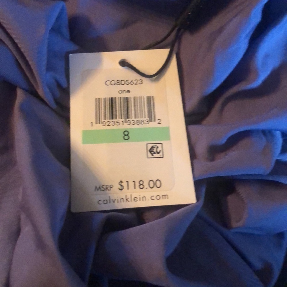 Calvin Klein Skirted One Piece Swimsuit - Picture 3 of 4